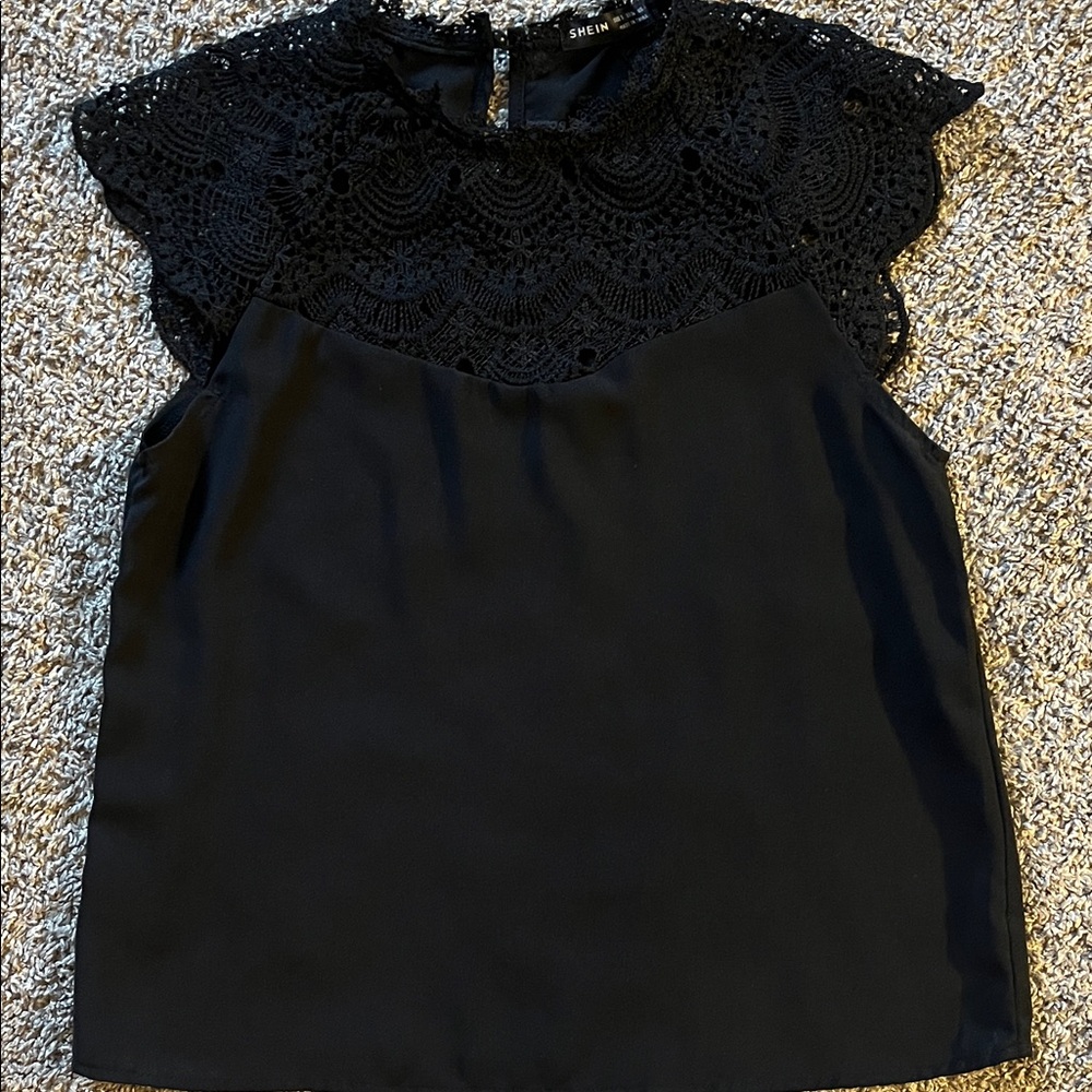 Black Lace Top